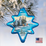 Peaceful Kingdom North Star Glass Ornament by G. DeBrekht - Christmas Decor - 755-001