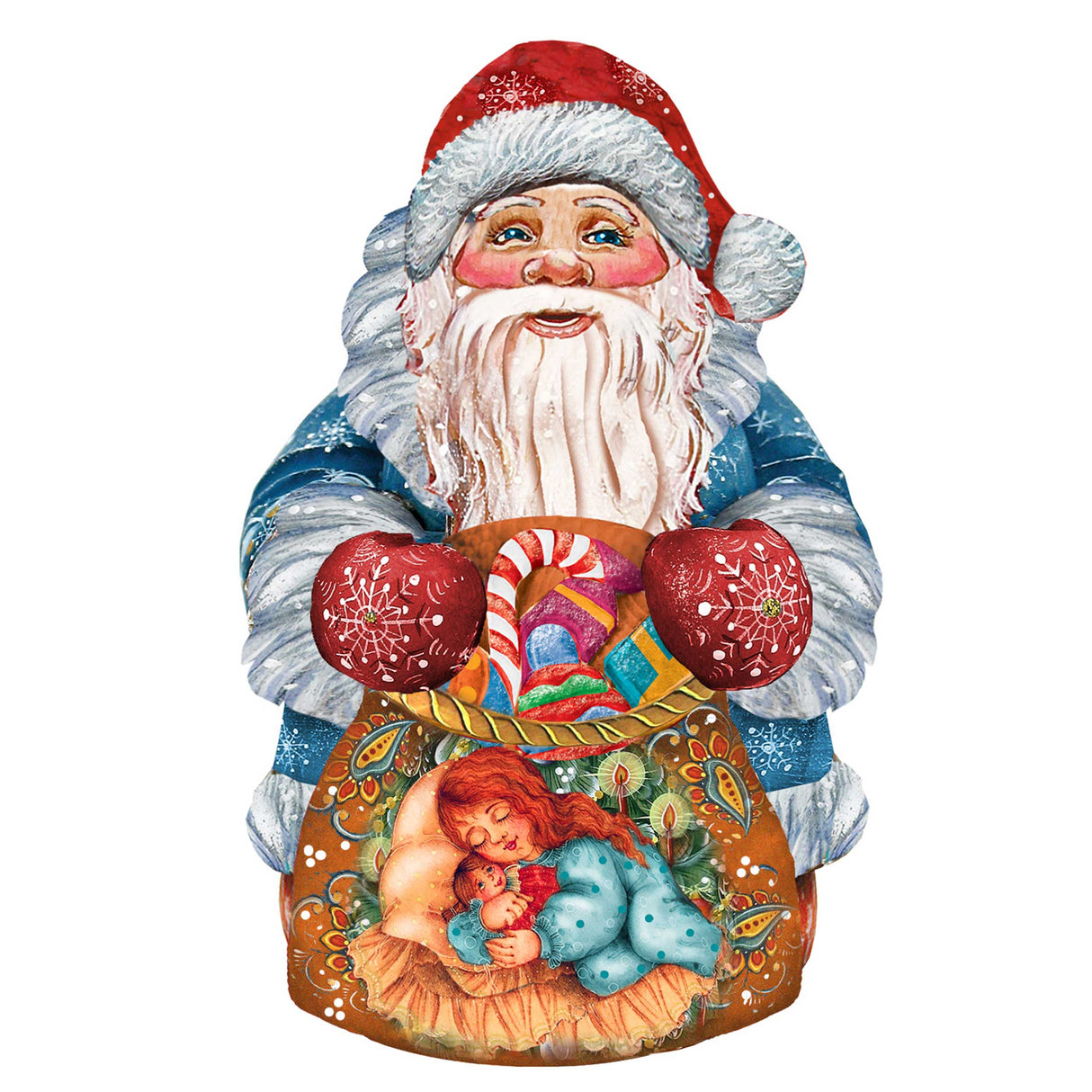 Gift Bag Santa Door Decor Door Decor by G. DeBrekht - Christmas Santa Snowman Decor - 8117901H