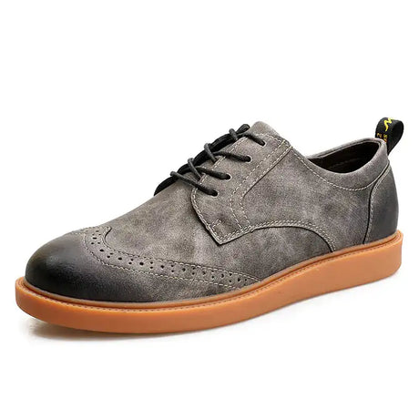 Brogue Men's Shoes, British Style Wingtip Shoes - Lootquake