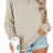Solid Color Crew Neck Coat Long Sleeve Hoodie - Lootquake