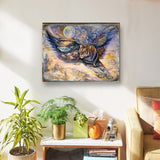 Arte de pared de madera de fantasía con diseño de polilla tigre de Josephine Wall - Decoración de fantasía - 852145-JW