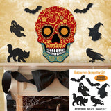 Day of The Dead Decorated Skull Halloween Door Decor by G. DeBrekht - Thanksgiving Halloween Decor - 8198443-2H