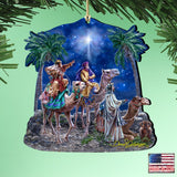 Adornos de madera "La Magia de los Reyes Magos" de Gelsinger - Decoración navideña - 8161026-1810