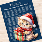 Christmas Cats Decorative Wooden Clip-on Ornaments Set of 3 by G. Debrekht - Christmas Decor - 8091016C-S3