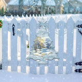 Decoración de puerta con árbol de invierno y fauna silvestre - G. DeBrekht - Decoración navideña con fauna silvestre - 8198812H