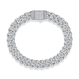 The Light Of Faith Luxury Fashion Mossan Diamond S925 Silver Bracelet - Lootquake