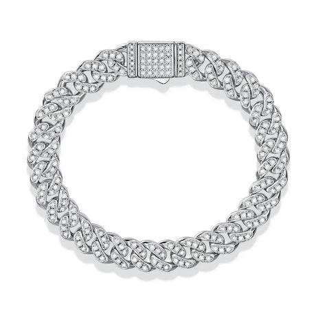 The Light Of Faith Luxury Fashion Mossan Diamond S925 Silver Bracelet - Lootquake