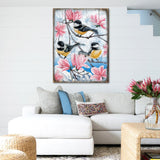 Jilgueros, arte mural de madera de Nature Wonders - 95220-2B