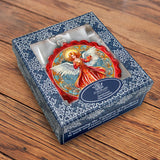 Adorno de cristal con forma de corona de ángel con amor de G. Debrekht - Decoración navideña - 759-062