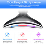 EMS Microcurrent Neck Face Beauty Device With 3 Colors LED Photon Therapy Skin Tighten Reduce Double Chin Face Lifting Devices - Lootquake