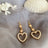 French retro pearl earrings female earrings - Lootquake