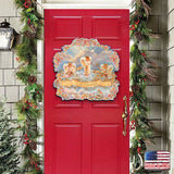 Decoración navideña para puerta de la Natividad "Pequeñas Bendiciones" de D. Gelsinger - 8461017H-0708