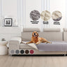 Waterproof & Non-Slip Dog Mattress Cover for Beds, Sofas, Cars | Super Soft Pet Blanket with Incontinence Protection | Machine Washable Furniture Protector Pad, Puppy Bedspread, Durable Dog Carpet