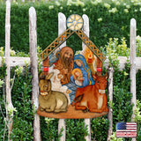Nativity Christmas Nativity Door Decor by G. DeBrekht - Nativity Holiday Decor - 8114030H