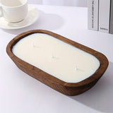 A Scented Candle with a Unique And Fresh Aroma, Made from Soy Wax And Presented in a Wooden Boat-Shaped Container. It Is Perfect for Homes, Hotels, And Upscale Restaurants. Widely Used to Create a Romantic And Warm Atmosphere