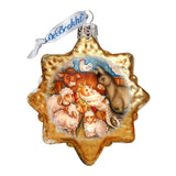 Adorno de vidrio de mercurio para la Natividad de G. DeBrekht - Decoración navideña para la Natividad - 773031