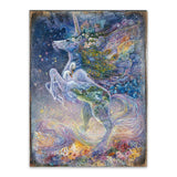 Arte mural de madera de fantasía "Alma de un unicornio" de Josephine Wall - Decoración de fantasía - 852128-JW