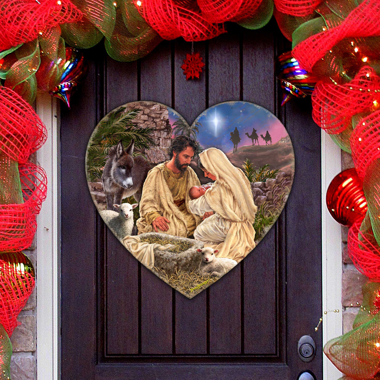 Jesus is Lord Holiday Door Decor by D. Gelsinger - Nativity Holiday Decor - 8652813H-DG