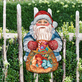 Gift Bag Santa Door Decor Door Decor by G. DeBrekht - Christmas Santa Snowman Decor - 8117901H