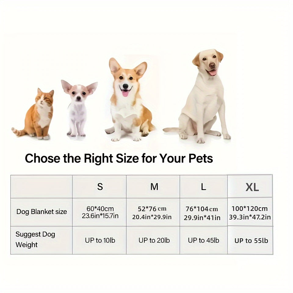 Manta de forro polar coral ultrasuave para mascotas, acogedora manta de franela con dibujos animados para perros, ideal para acurrucarse en el sofá y para la comodidad de los cachorros.