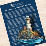 Lighthouse Decorative Wooden Clip-on Ornaments Set of 3 by G. Debrekht - Coastal Decor - 8091022C-S3