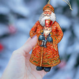 Santa's Holiday Nutcracker Wooden Ornaments by G. Debrekht - Christmas Santa Snowman Decor - 8691401