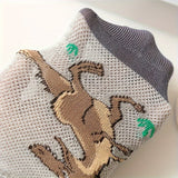 5 pares de calcetines invisibles con estampado de dinosaurio para niño, cómodos, transpirables, informales y suaves, ideales para actividades al aire libre.