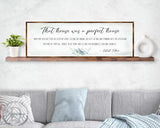 Perfect House - Wooden Inspirational Decor - JRR Tolkien - Book Quotes - Housewarming Gift - Lord of the Rings - Living Room - 310322