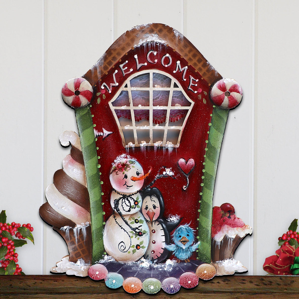 Decoración navideña para puertas: Una dulce Navidad, por Jamie Mills-Price - Decoración navideña - 8611079H-MP