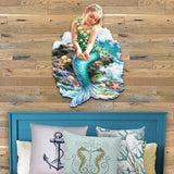 Mermaid Coastal Door Decor by D. Gelsinger - Coastal Holiday Decor - 8141112H-1611