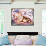Arte mural de madera "Sueño invernal" de Josephine Wall - Decoración de fantasía - 852147-JW
