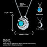 Collar de luna europeo y americano con nicho, accesorios de alta calidad que no se decoloran.