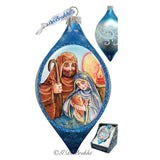 Nativity Drop Glass Ornament by G. DeBrekht - Nativity Holiday Decor - 757-021