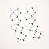 2 pares de calcetines con estampado de estrellas y lunas, cómodos y transpirables, medias de tubo medio para mujer.