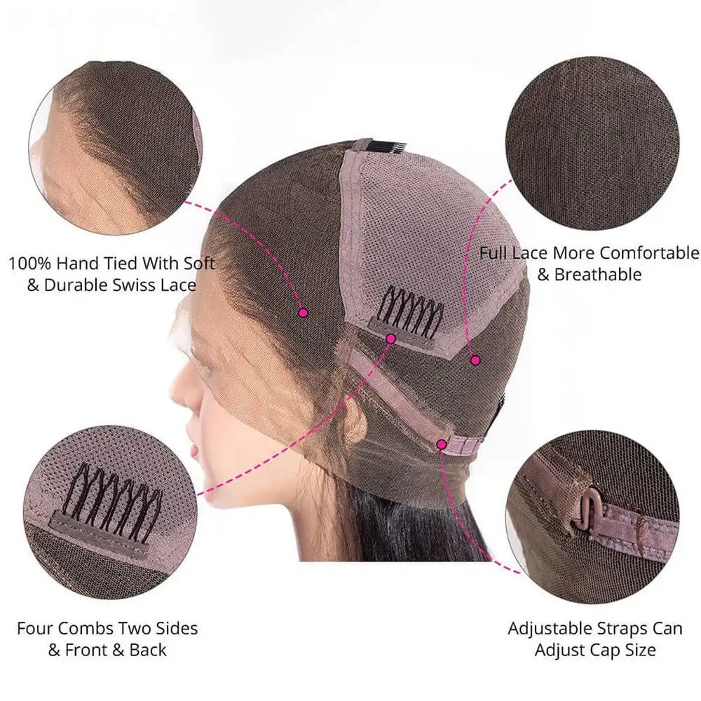Full Lace Head Cover With Real Hair - Lootquake