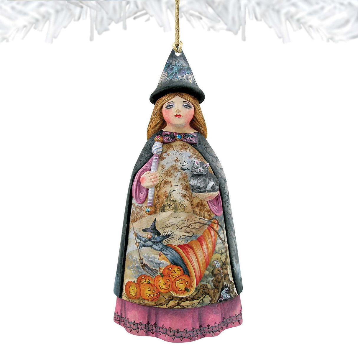 Adornos de madera de bruja de Halloween de G. DeBrekht - Decoración de Halloween para Acción de Gracias - 8114170