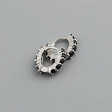 Circle-shaped Diamond Colorful Crystals Opal Zircon S925 Sterling Silver Earrings - Lootquake