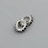 Circle-shaped Diamond Colorful Crystals Opal Zircon S925 Sterling Silver Earrings - Lootquake