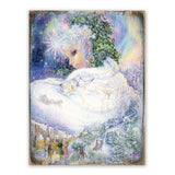 Arte mural de madera de fantasía de la Reina de las Nieves de Josephine Wall - Decoración de fantasía - 852143-JW
