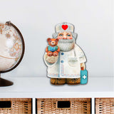 Teddy Bear Doctor Christmas Door Decor by G. DeBrekht - Christmas Santa Snowman Decor - 8151923H