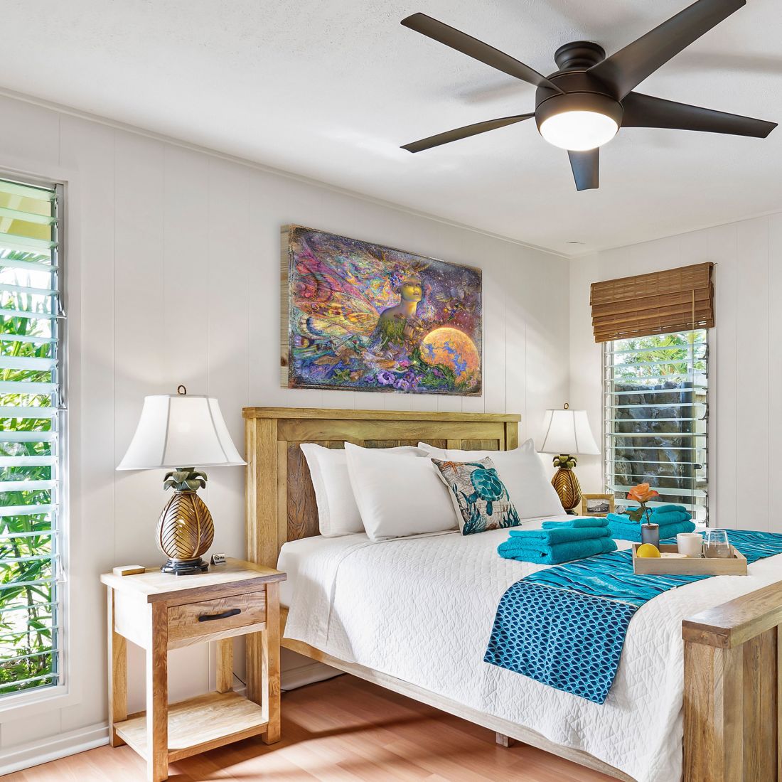 Arte mural de madera Titania Fantasy de Josephine Wall - Decoración de fantasía - 852112-JW