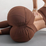 High Waist Hip Lift Yoga Pants With Pockets Women's Sports Fitness Trousers Leggings - Lootquake
