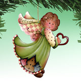 Loving Angels Wooden Ornaments Set of 6 by Jamie Mills-Price - Nativity Holiday Decor - 8457517-S6-MP