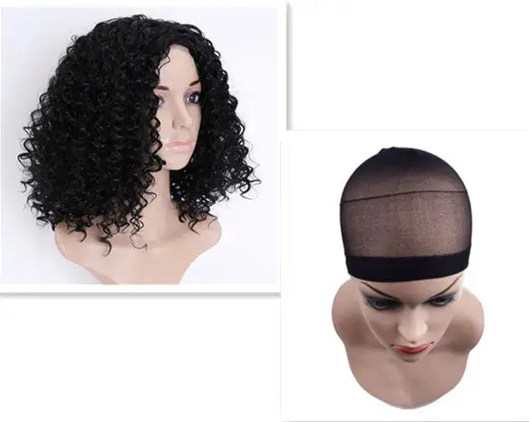 Beautiful short curly wig - Lootquake