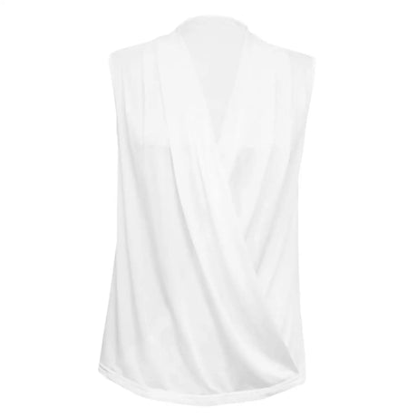 Women's Solid Color V-neck Off Shoulder Fashionable Versatile Camisole Vest - Lootquake