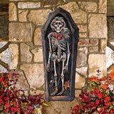 Decoración navideña con esqueleto de ataúd para puerta de G. DeBrekht - Decoración de Halloween - 8652797H
