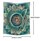 Manta de mandala bohemia suave y lujosa: visualmente impactante y acogedora: ¡regalo ideal para niños, niñas y adultos en cumpleaños, días festivos y celebraciones de Ramadán!