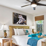 Arte mural de madera con diseño de lobo de Nature Wonders - Decoración de vida silvestre - 95287B