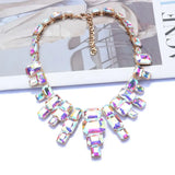 Luxurious Exaggerating Geometric Big Gem Necklace - Lootquake