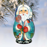 Father Frost Santa Matreshka Wooden Ornaments by G. DeBrekht - Christmas Santa Snowman Decor - 8110773